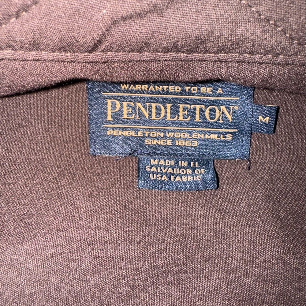 Pendleton Brown Utility Jacket Classic Design - image 3